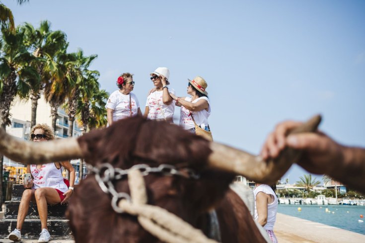 Fotografia del treball "La fiesta brava" d'Ariadna Creus, guanyadora del 1r premi.